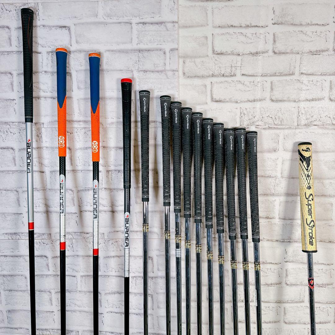 豪華15本 テーラーメイド バーナー メンズゴルフクラブセット 初心者 入門