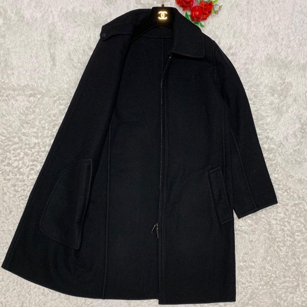 ［美品］エルメス　マルジェラ期　カシミヤ　ダブルフェイス　ロングコート　36