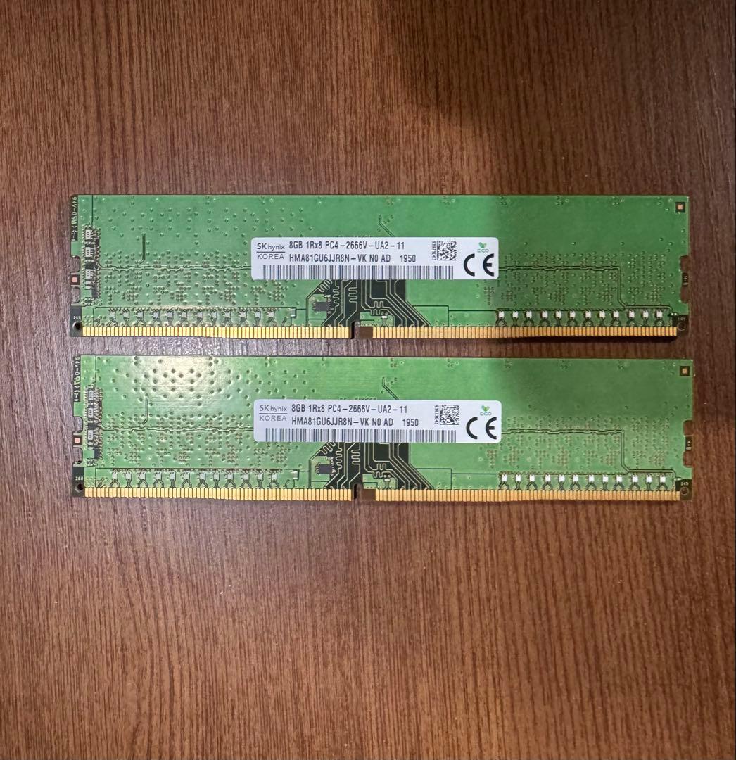 SK hynix 8GB DDR4 PC4-2666V メモリ