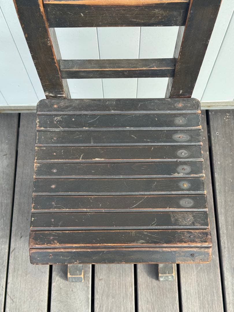 昭和レトロ 学校椅子 木製椅子 アンティーク スツール 古家具 古道具 古民藝