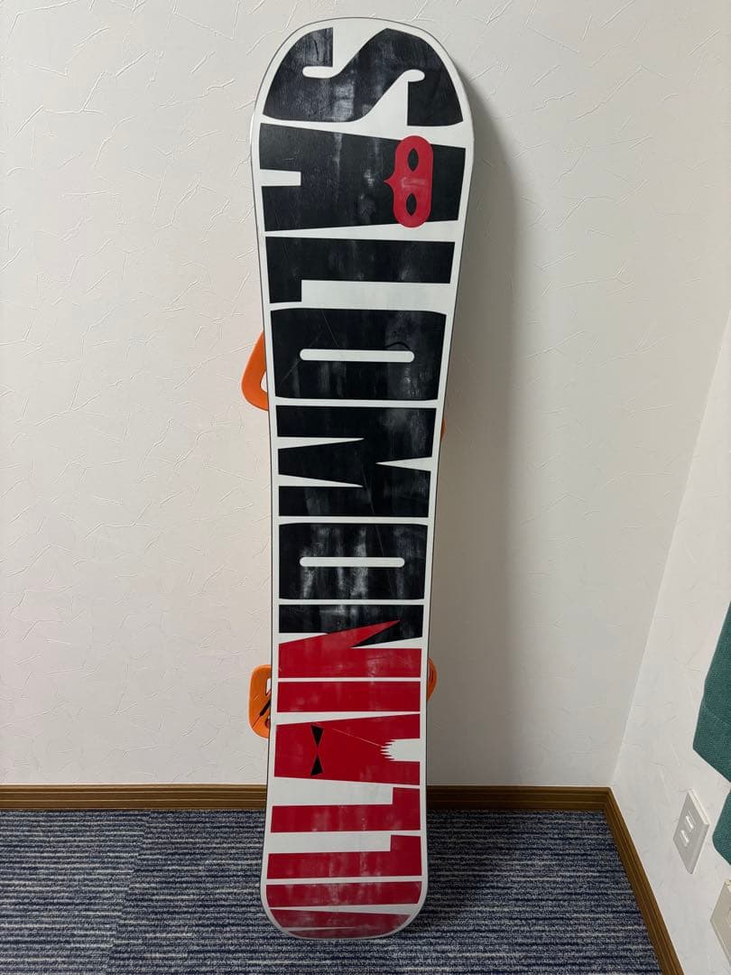 Salomon 板、ビンディング、ブーツ3点セット　＋ソールカバー(おまけ)
