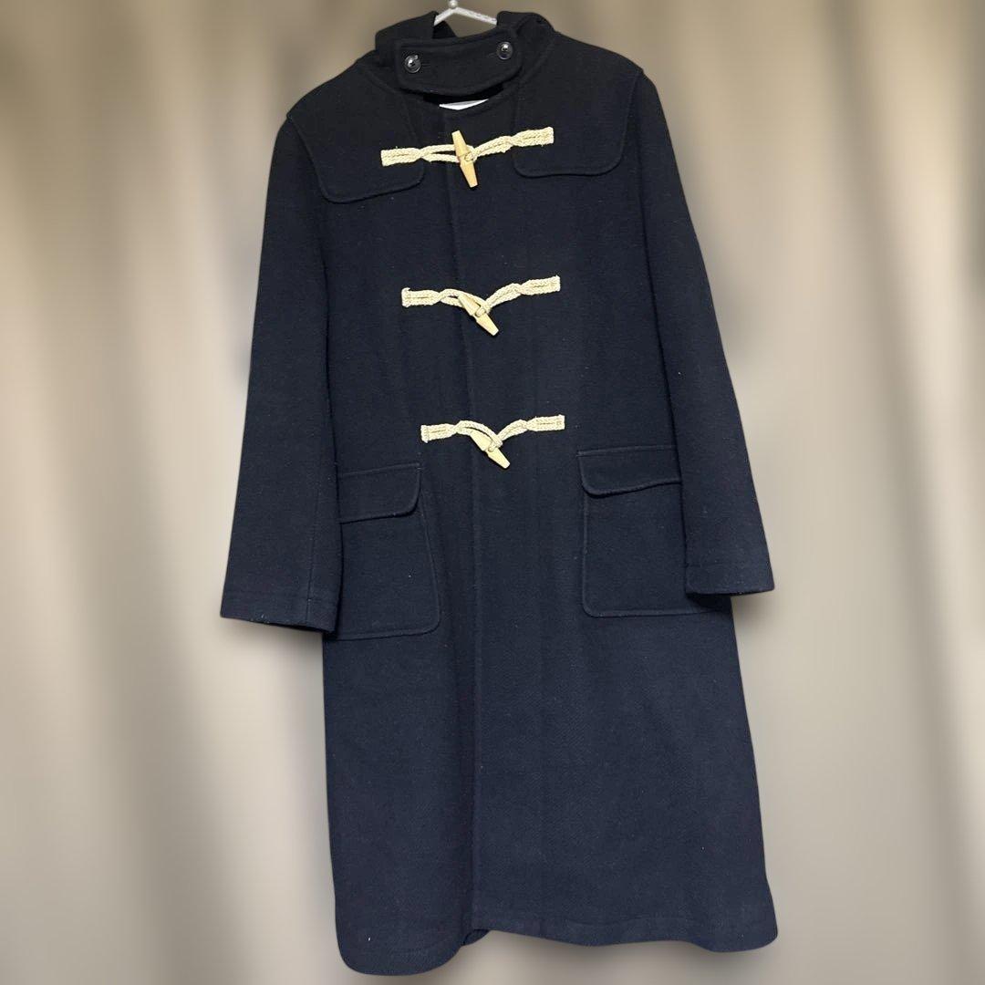 BEAMS BOYメルトンダッフルコート　ネイビー