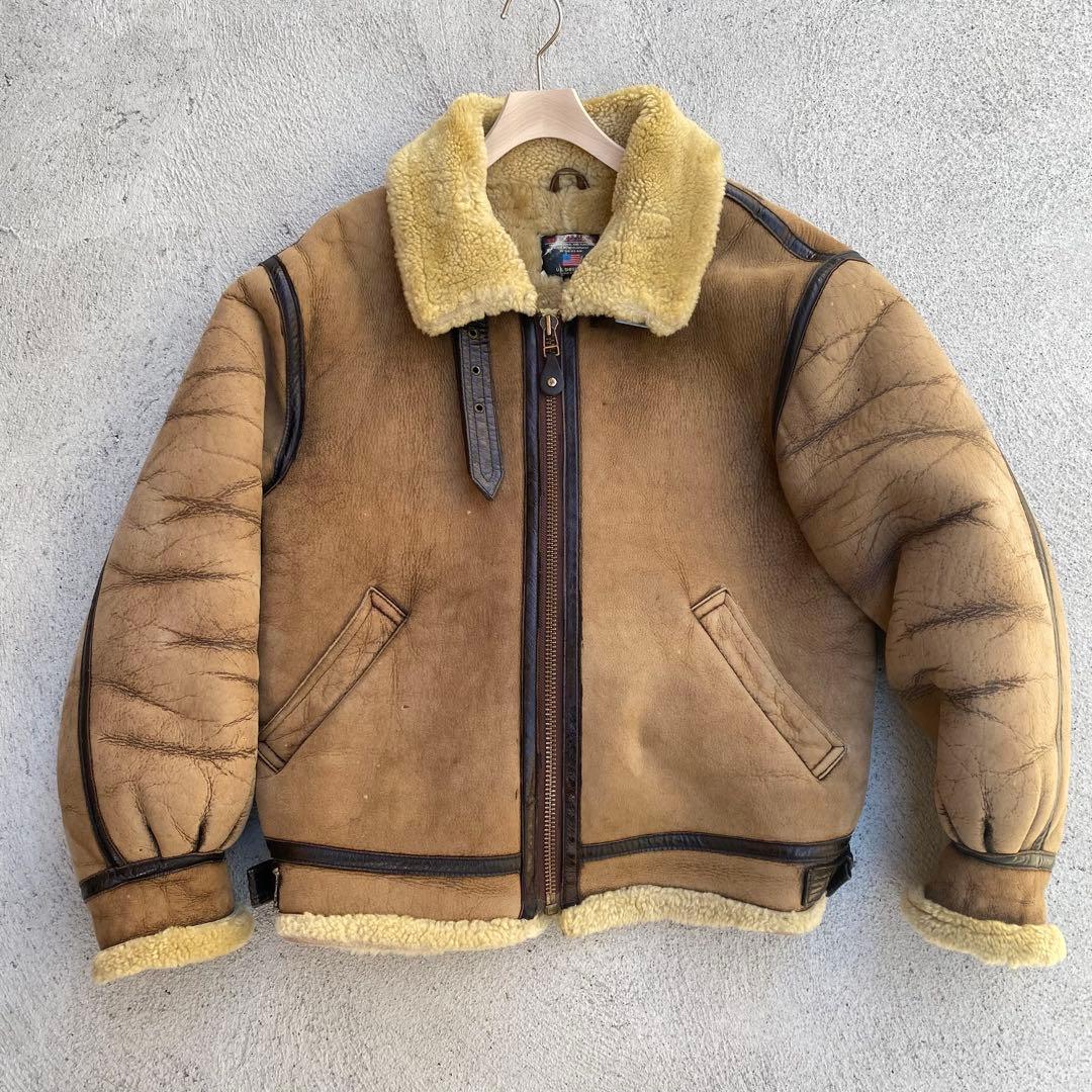 ル*ん様 シープスキン B-3 フライトジャケット レザージャケット ボアジャケ