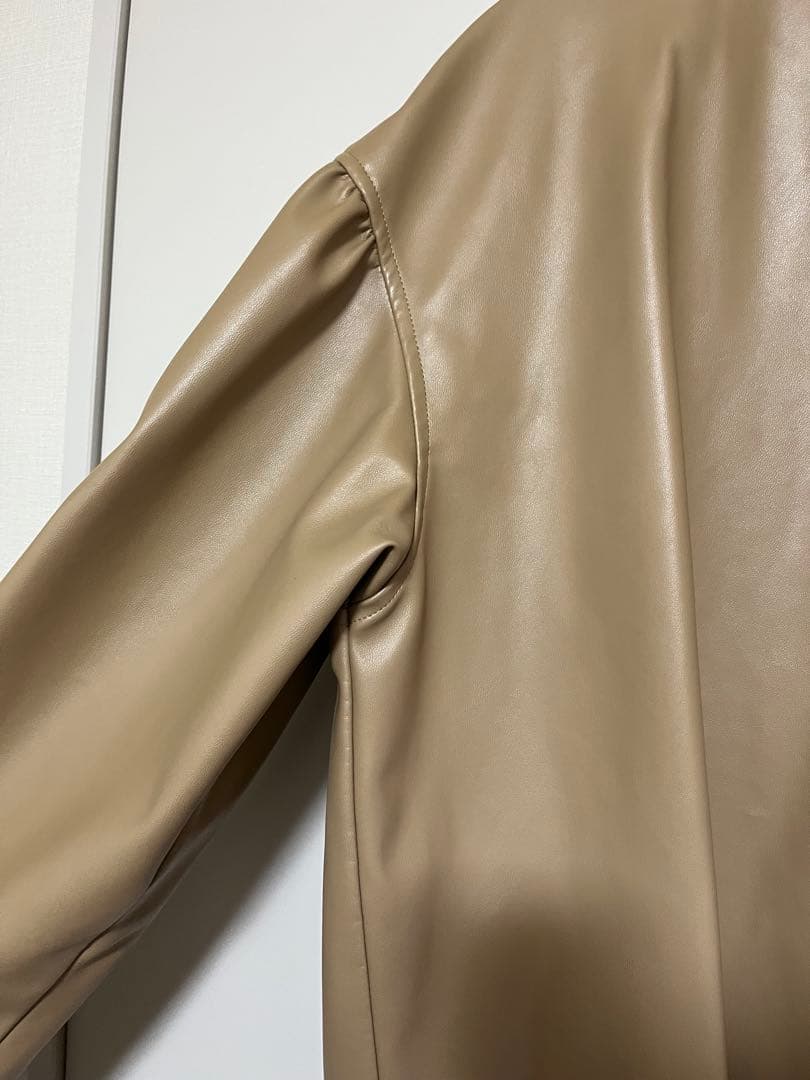 ジャケット・アウター VOLUME SLEEVE LEATHER BLOUSON