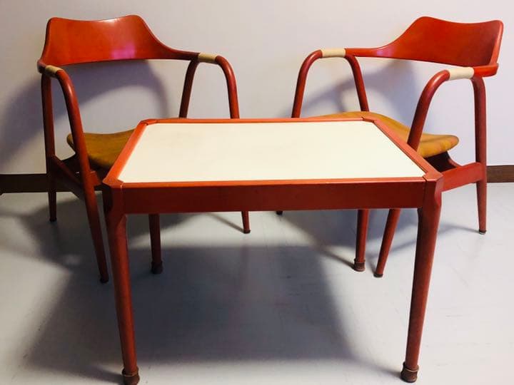 ジャパンヴィンテージ 飛騨工芸 キツツキ アイガー チェア　テーブル C