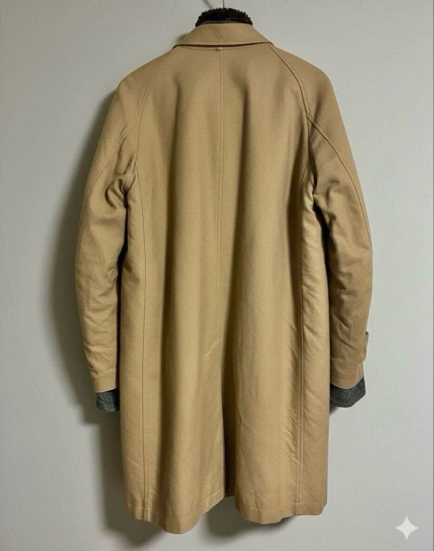 kolor BEACON アーミーサージ ボア ステンカラー コート ベージュ