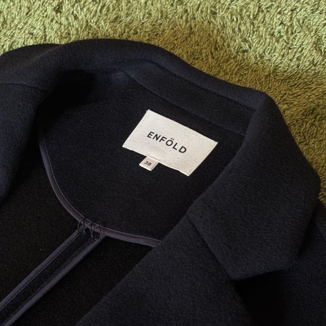 ENFOLD トップリバーチェスターコート【ネイビー:38】