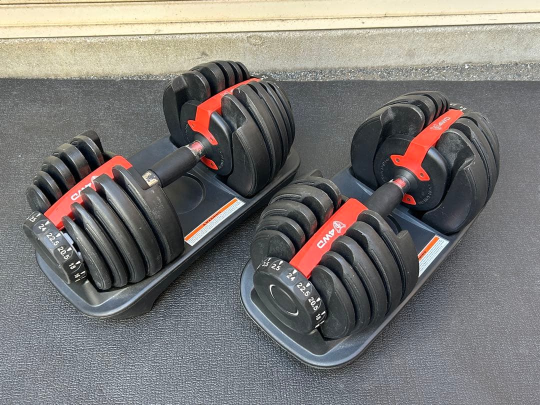 可変式ダンベル　2個セット　1個24キロ　合計48キロ