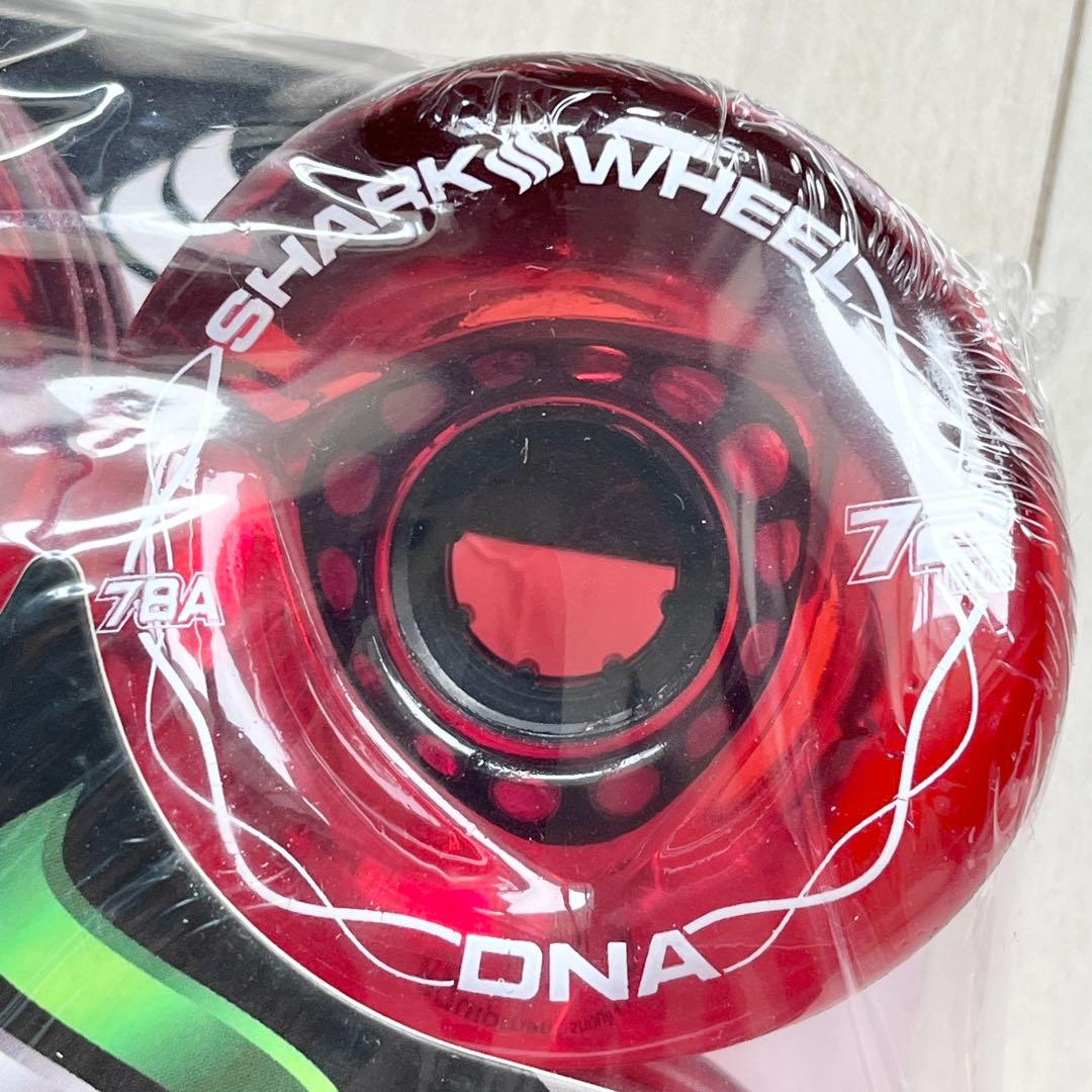 13☆新品 未開封☆ シャークウィール 72mm 78a クリアレッド