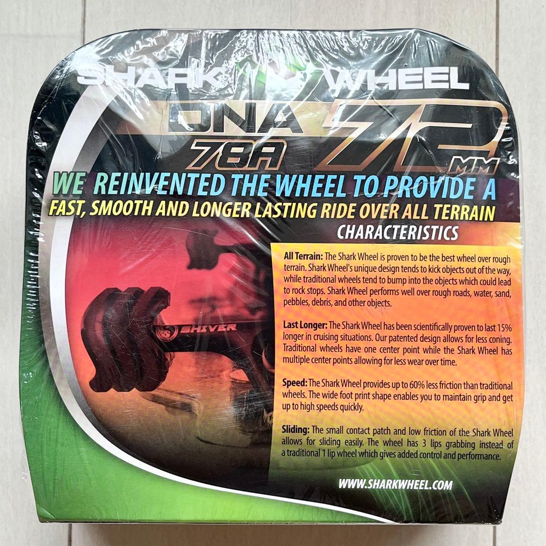 13☆新品 未開封☆ シャークウィール 72mm 78a クリアレッド