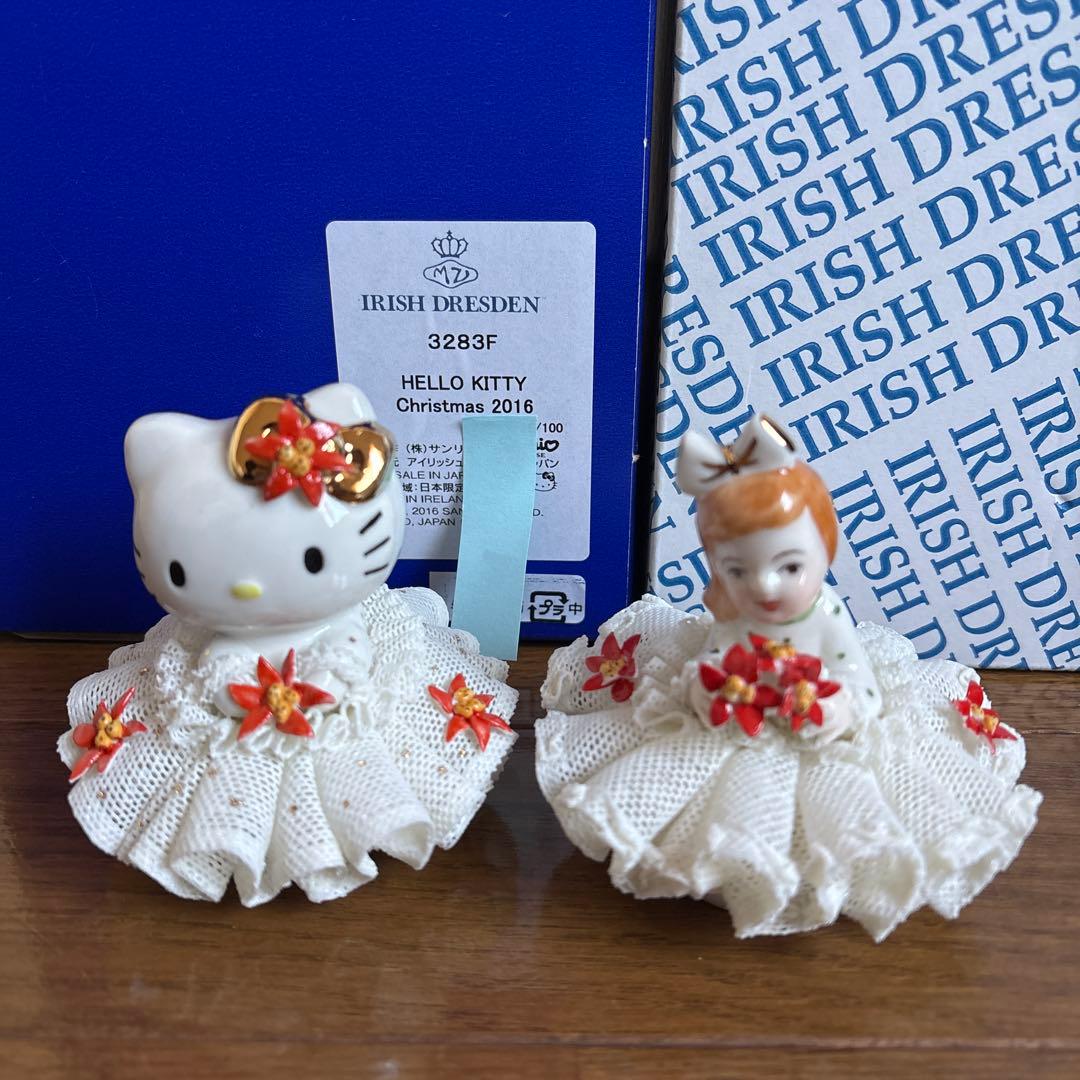 【100体限定】アイリッシュドレスデン　ハローキティ2016／ミスポインセチア