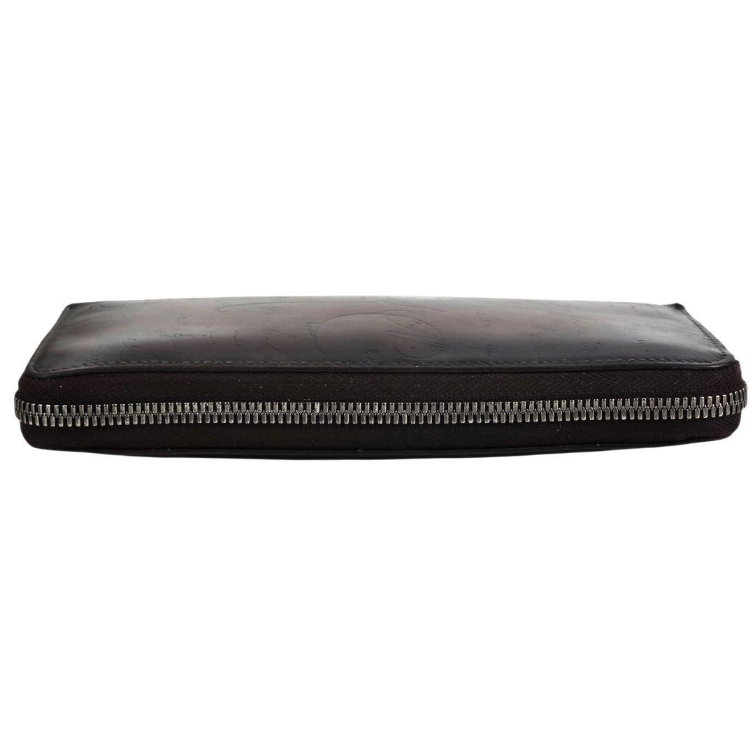 美品 ベルルッティ Berluti カリグラフィ ラウンドファスナー 長財布