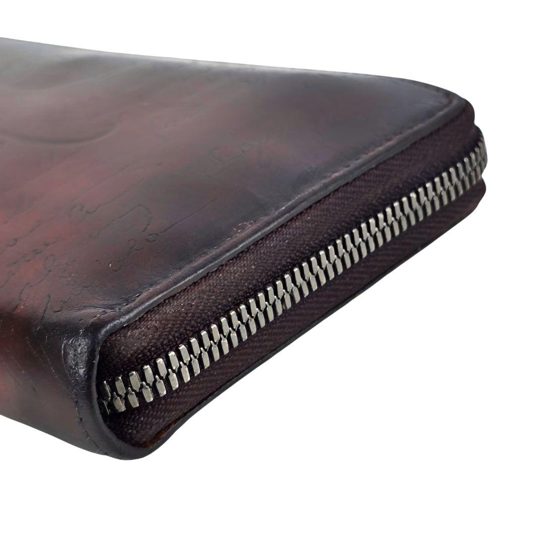 美品 ベルルッティ Berluti カリグラフィ ラウンドファスナー 長財布