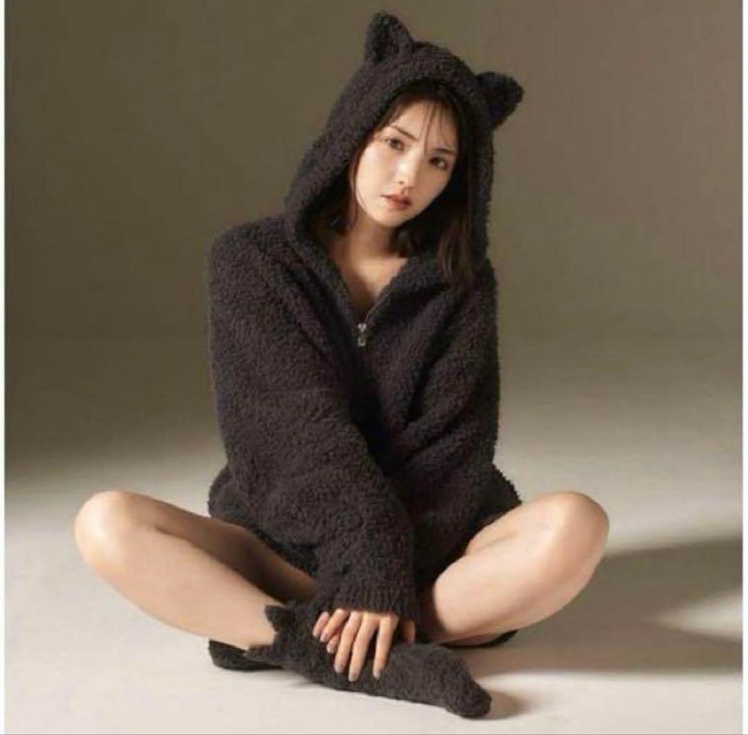 道重さゆみさん着用 ジェラートピケ クロネコ セット 黒猫 ハロウィン