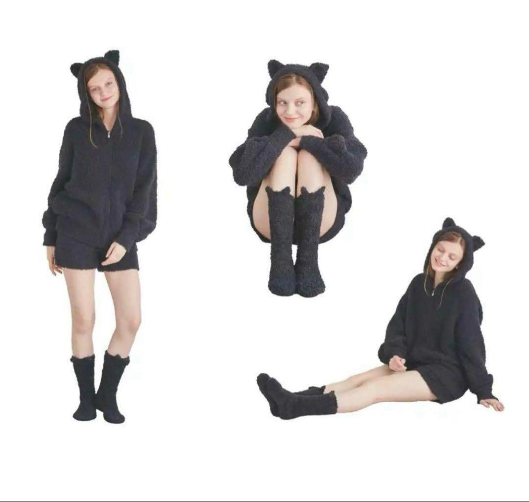 道重さゆみさん着用 ジェラートピケ クロネコ セット 黒猫 ハロウィン