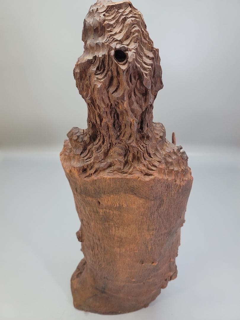 龍眼木 彫刻 観音菩薩 高62cm