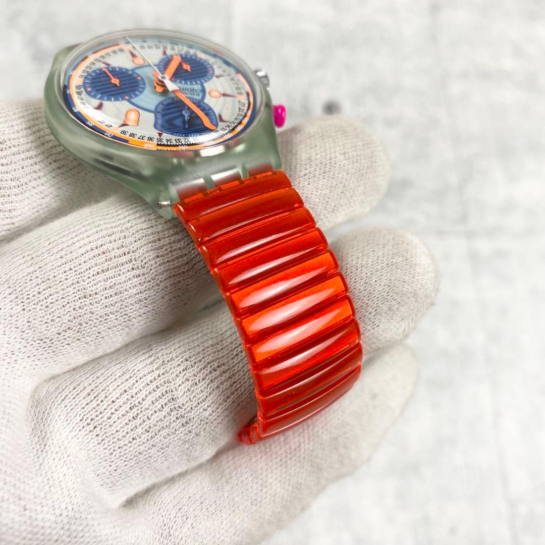 極美品 スウォッチ クロノグラフ INSPYRAL SCG102 1994年製