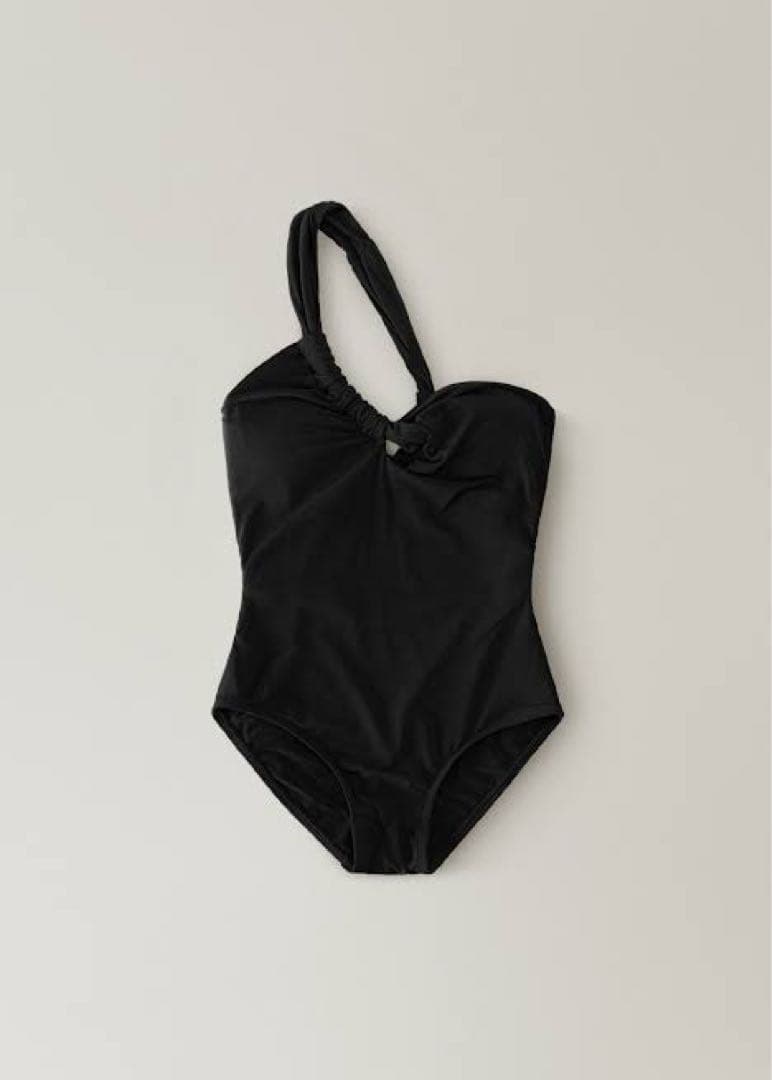 水着・ラッシュガード ohotoro Shirring One Shoulder Swimsuit