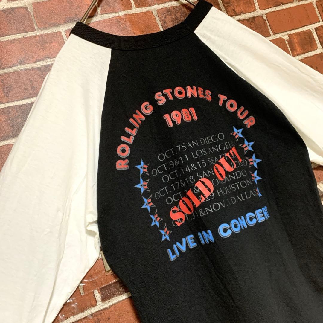【激レア】80's ローリングストーンズ★ヴィンテージ★ラグラン★tシャツ★古着