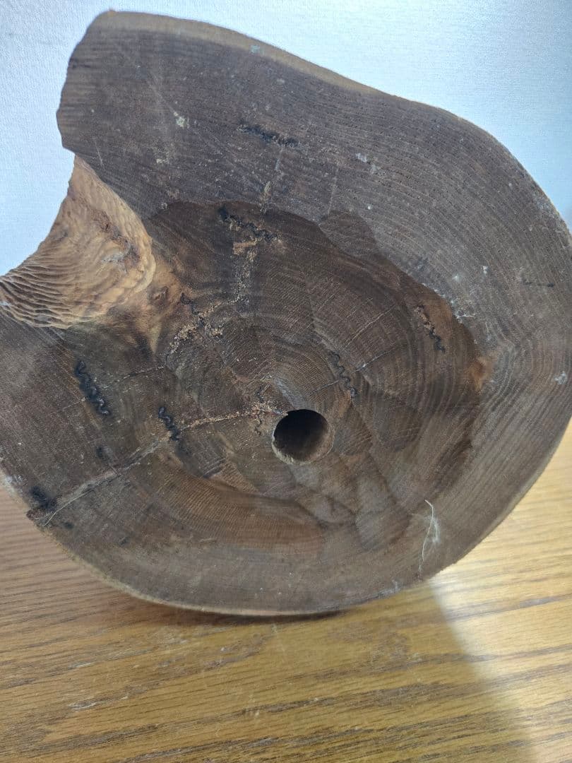 木製一刀彫　フクロウと魚の彫刻　最終値下げ