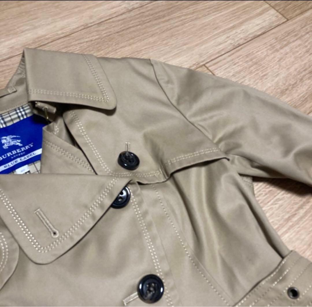 【試着のみ】バーバリーブルーレーベル(ベルト付き)トレンチコート【サイズ40】