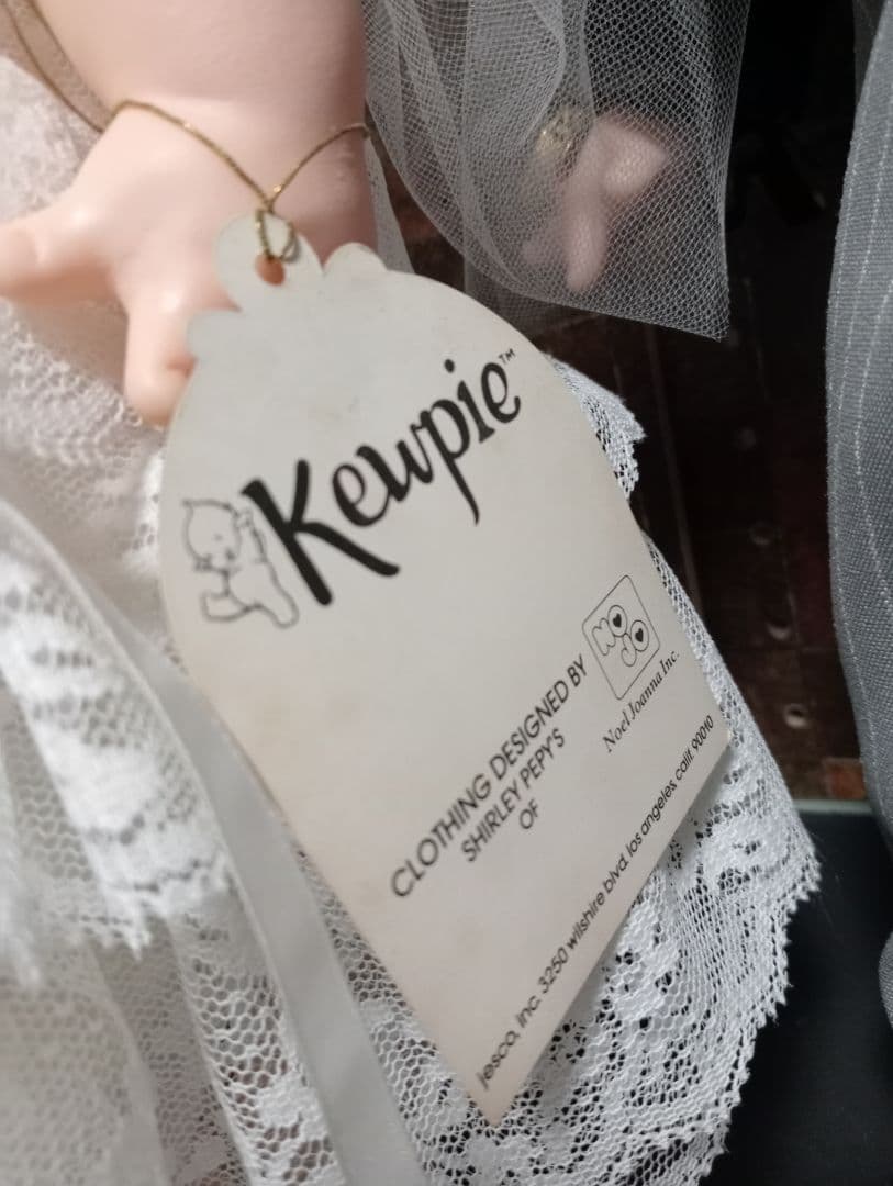 箱付き! 1983年限定 米国製ヴィンテージ 大きなウェディングキューピーペア