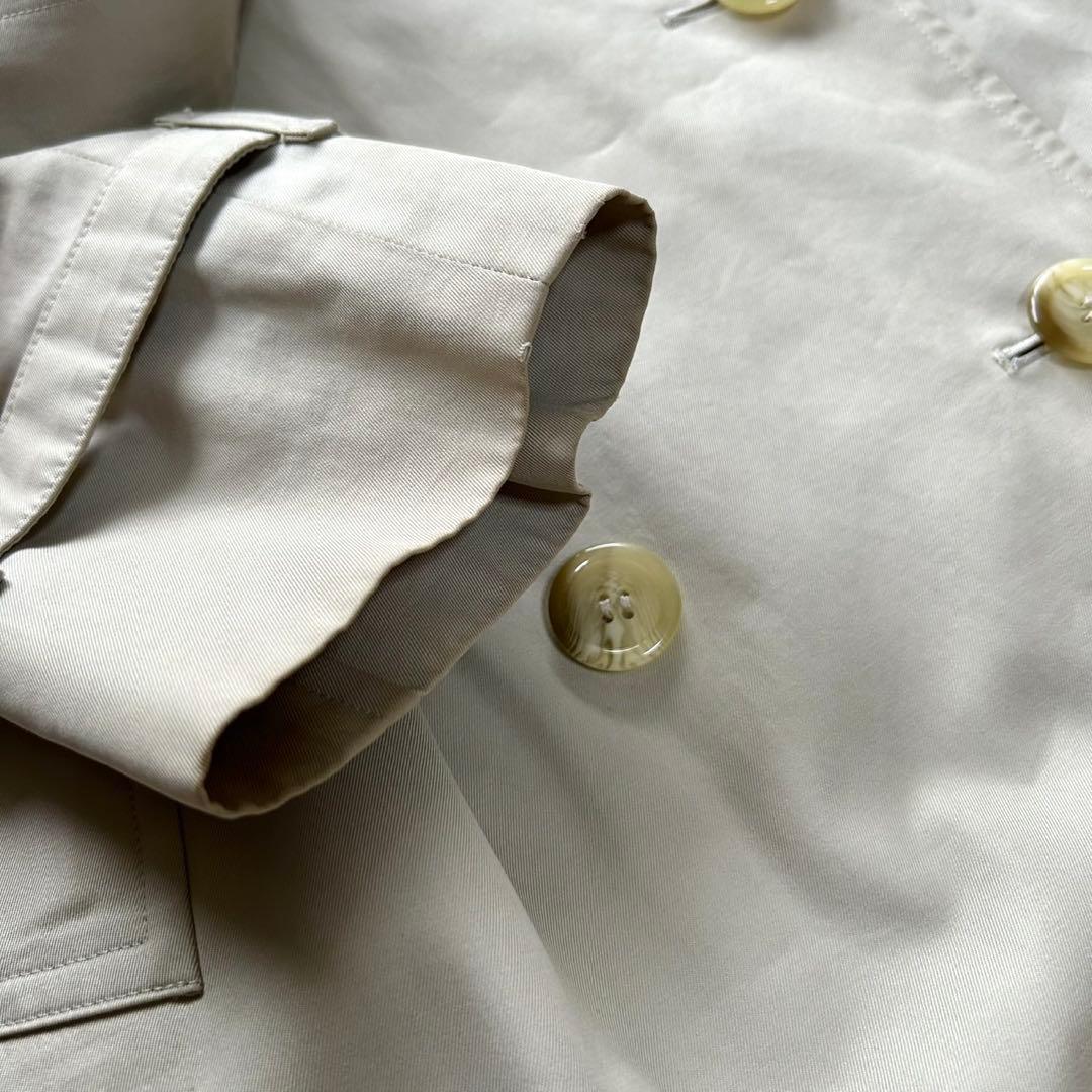 バーバリー　トレンチコート　ロング丈　ノバチェック ベルト付き　ベージュ　M