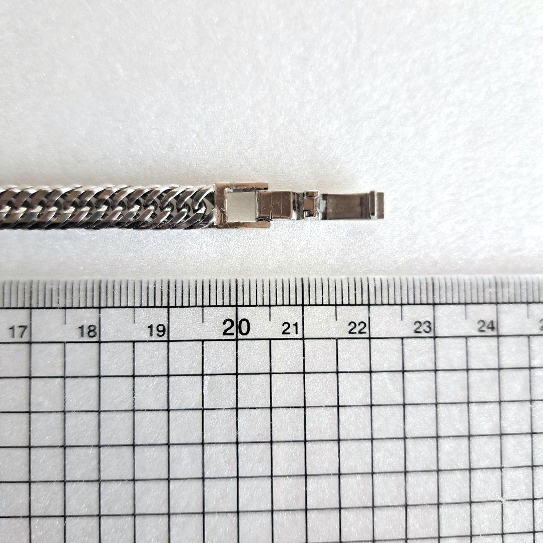 シルバー925　21cm強　ブレスレット　喜平　チェーン