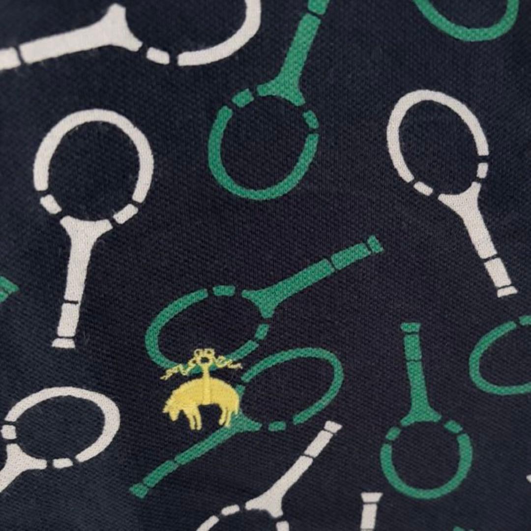 Brooks Brothers コットンピケ プリントポロシャツS