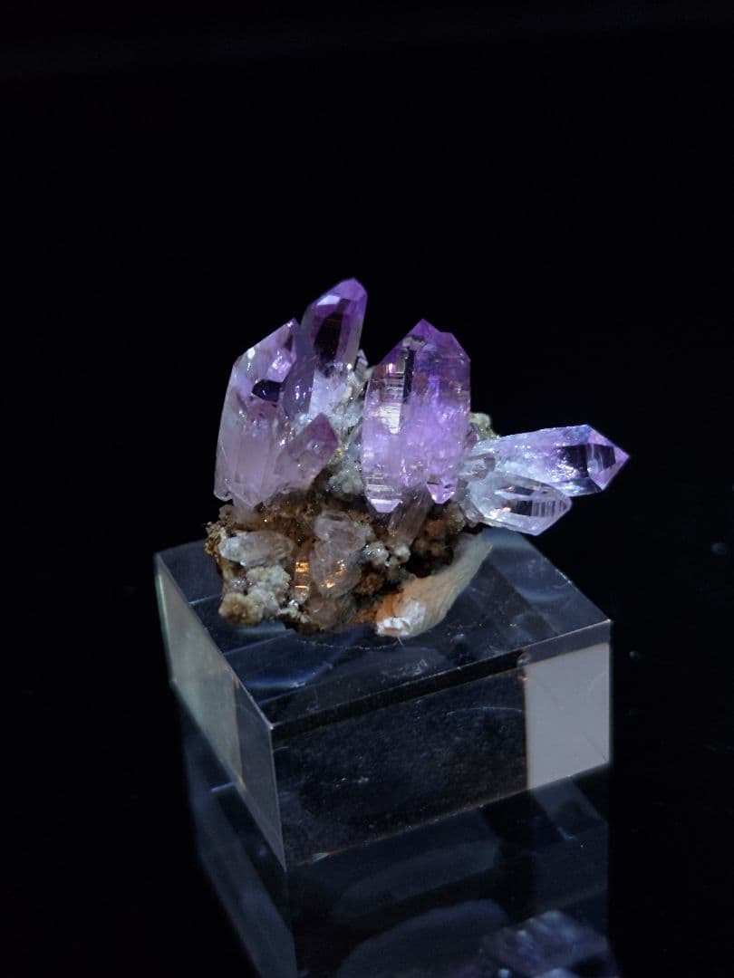 ベラクルスアメジスト 母岩付き 鉱石 鉱物 ミネラル 標本 原石 ①