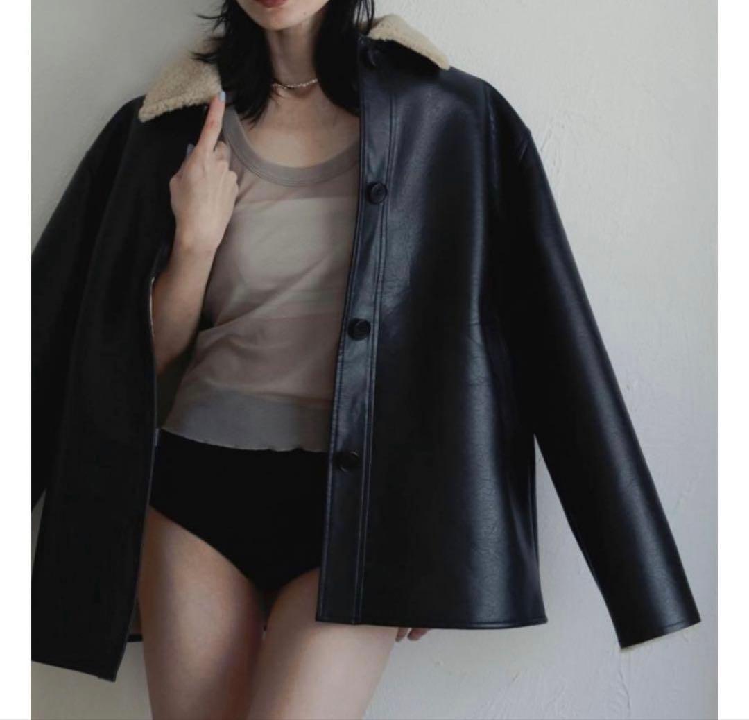 anuke Boa Flight Jacket 36 アンヌーク ボアフライト