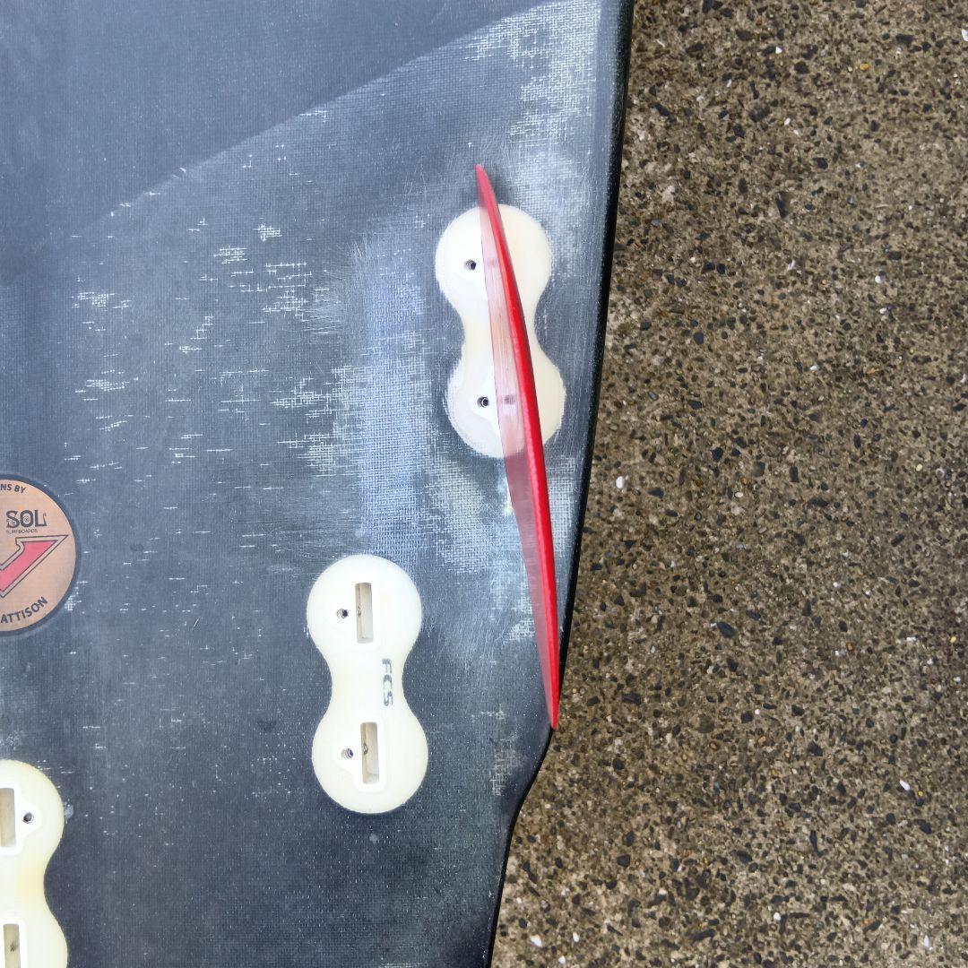 【千葉発】ＶＯＮ ＳＯＬ ファンボード グリーン/グレー 5フィン