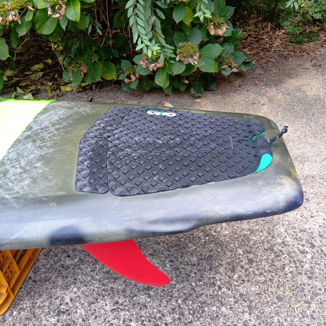 【千葉発】ＶＯＮ ＳＯＬ ファンボード グリーン/グレー 5フィン