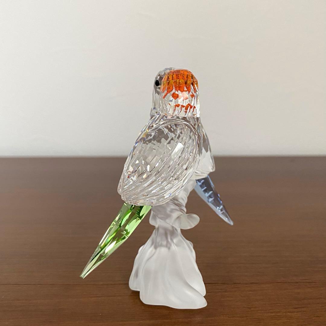 SWAROVSKI スワロフスキー クリスタル セキセイインコ インコ 置物
