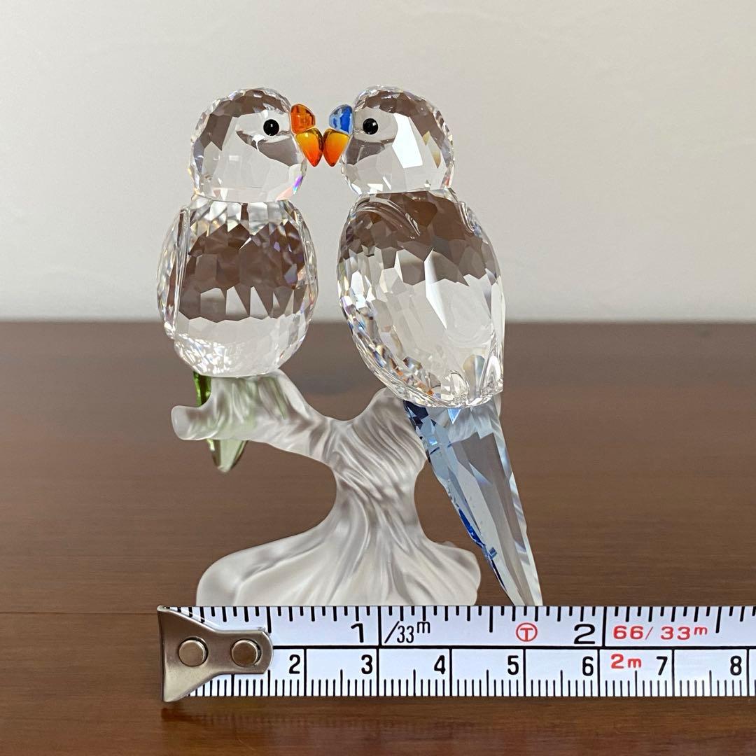 SWAROVSKI スワロフスキー クリスタル セキセイインコ インコ 置物