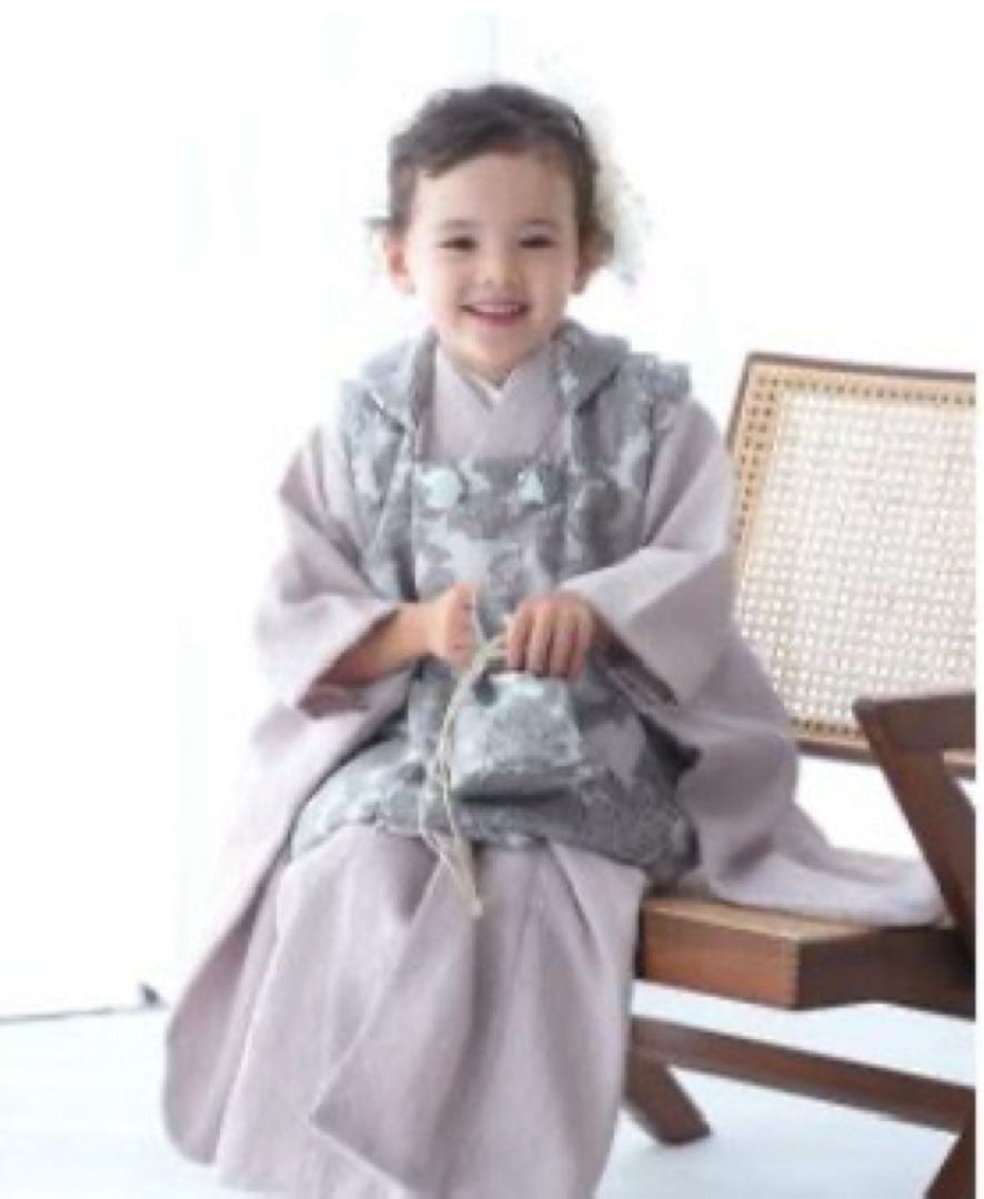 薄紫 着物 100cm 753 3歳 女の子