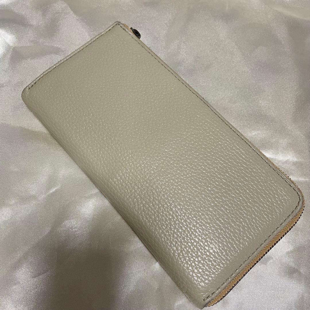 ステータシー　イルモードジップコンセプト　長財布　ライトグレージュ