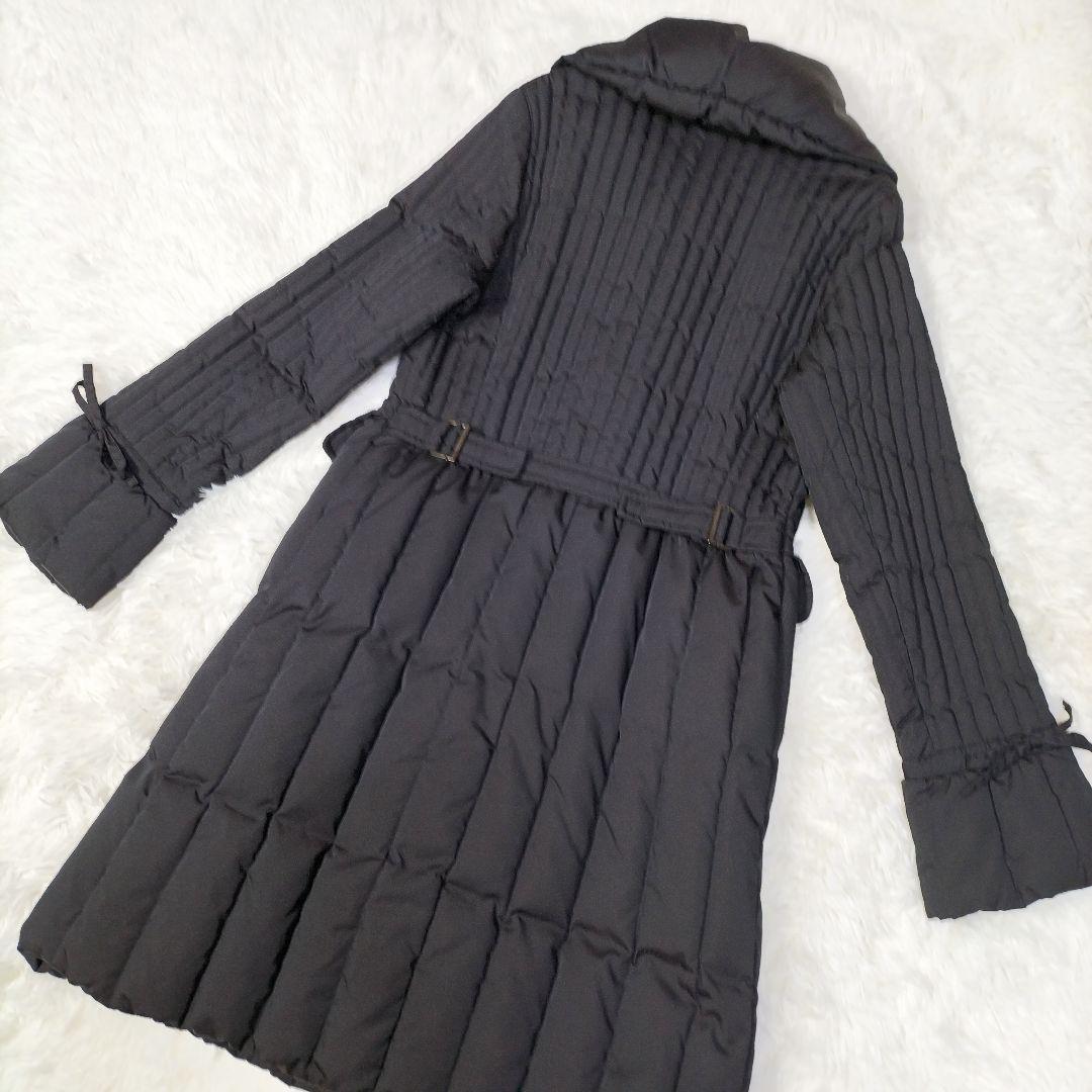 ✨美品✨ 三陽商会 ロングダウンコート サンヨーコート ビッグカラー ブラックM