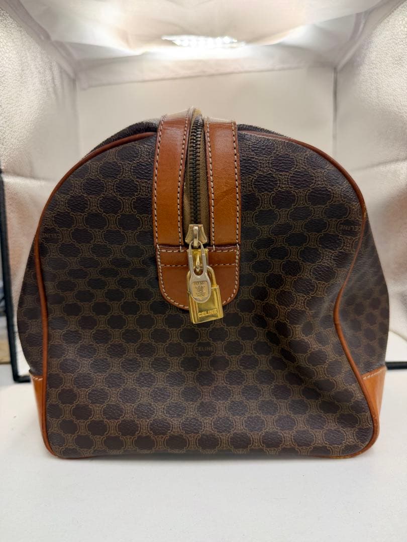 CELINEミニボストンバッグ/マカダム柄
