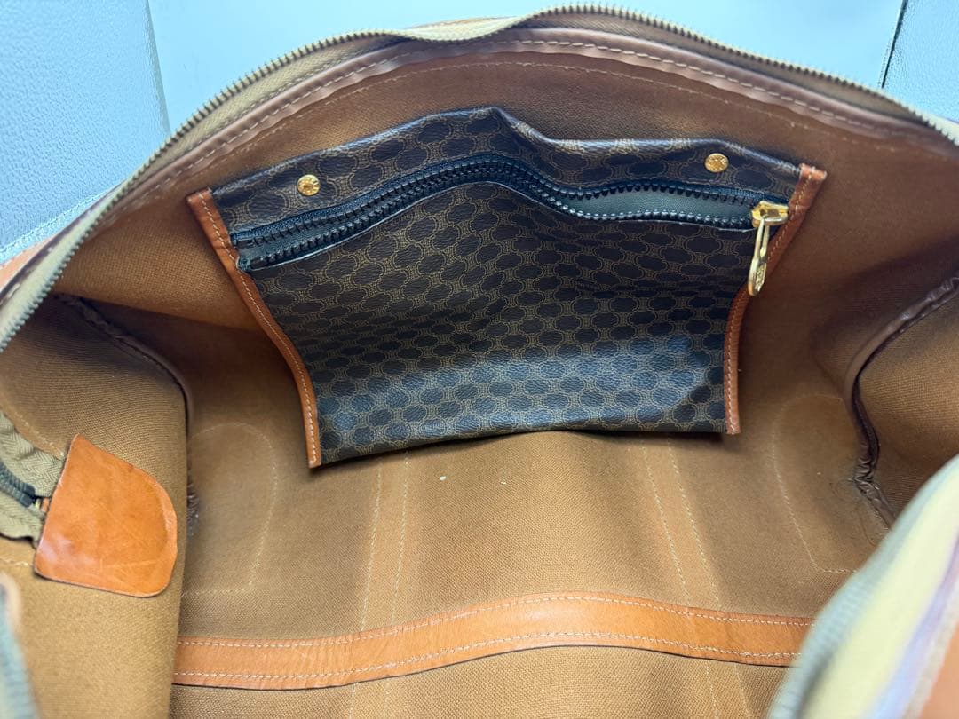 CELINEミニボストンバッグ/マカダム柄