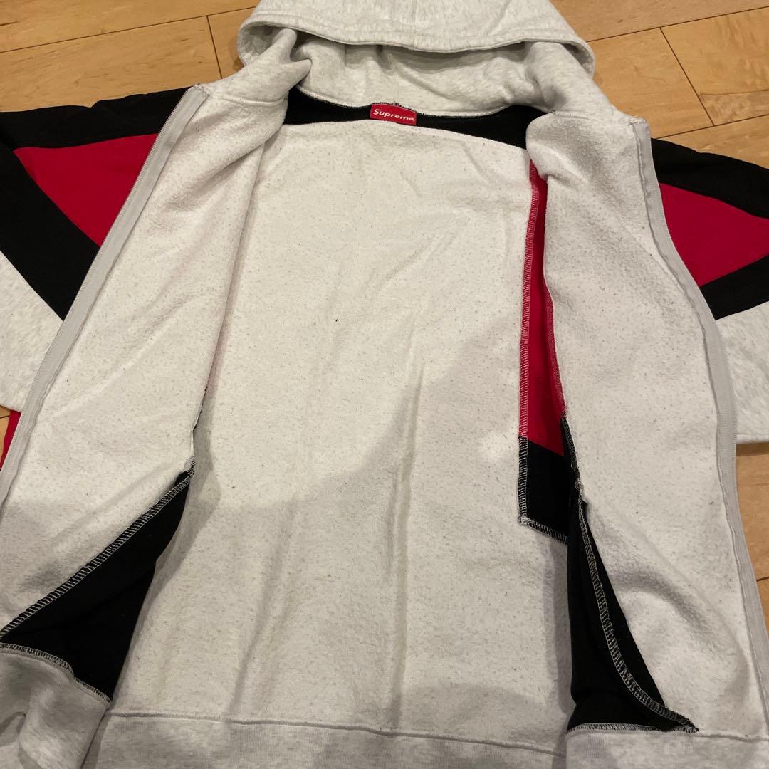 モ*ィ様 Supreme Color Blocked Zip Up Hoodie