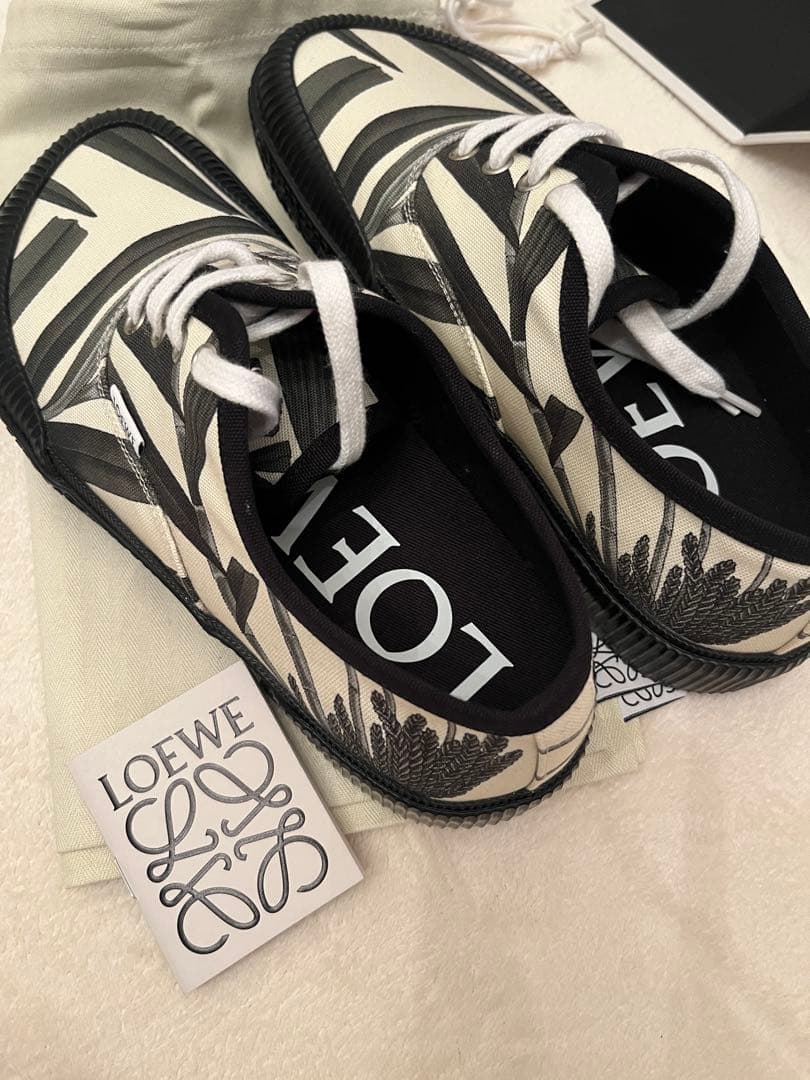 ロエベ　テラバルカ プリント レースアップ スニーカー