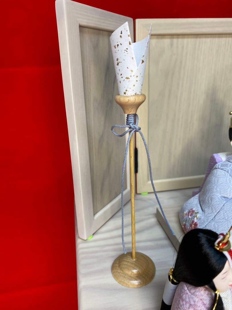 東京久月　木目込人形　ほのか　収納五人飾り・江戸木目込人形　伝統工芸師　新井久夫