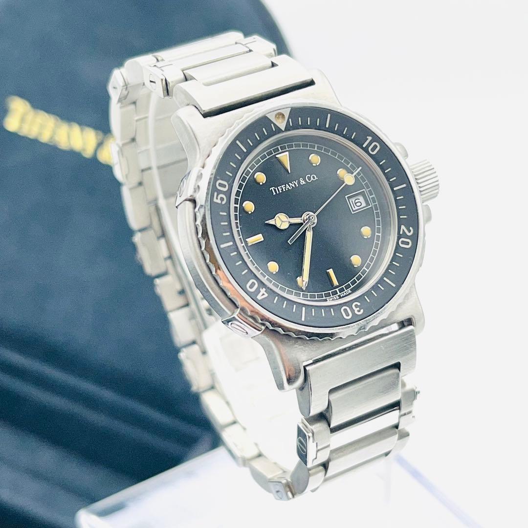 【美品/箱】Tiffany ダイバーズ 0711 12-322 ティファニー