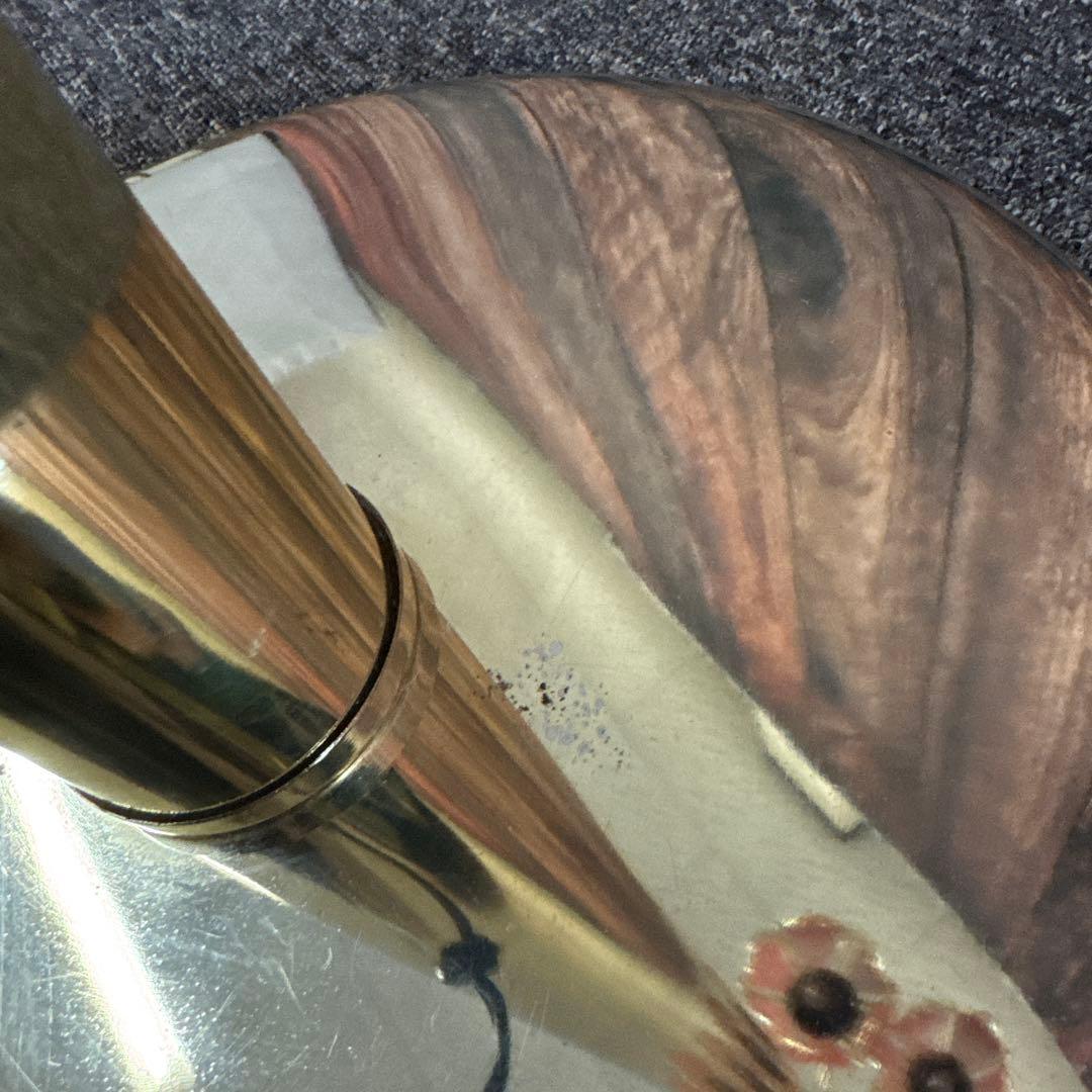 5灯 フロアランプ 硝子フラワー ゴールド すずらん