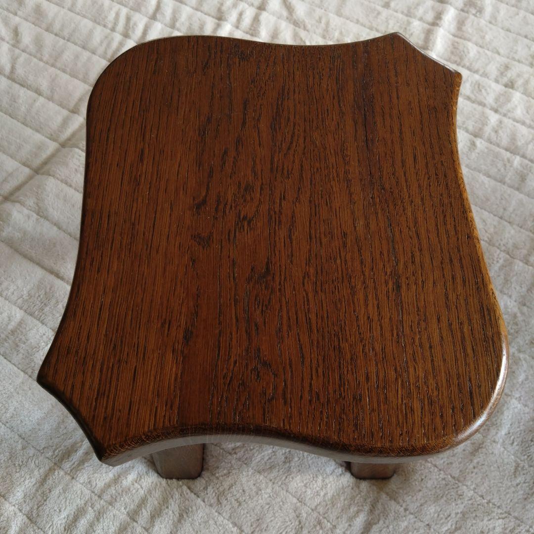 【オランダ製】オーク無垢スツール花台（2006年生産）