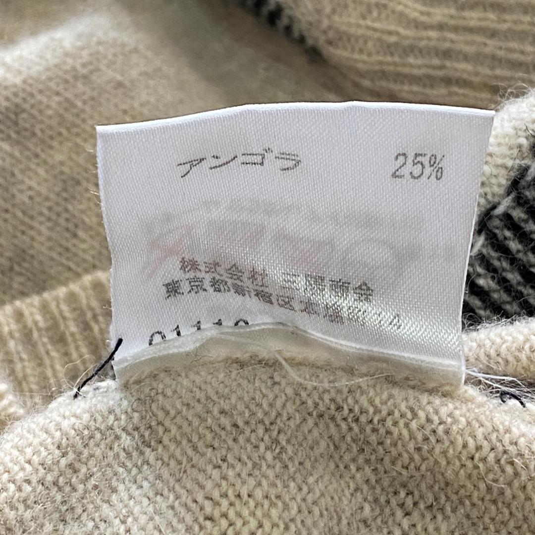 バーバリーロンドン【M】ニットセーター♡ノバチェック 羊毛 アンゴラ混