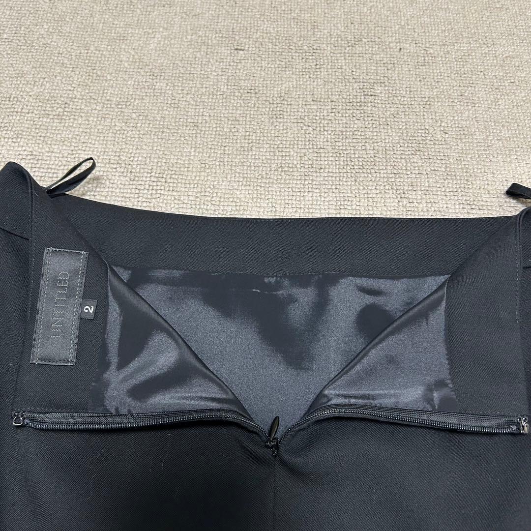 癒されたい✨❣️UNTITLED パンツスカートスーツブラック 黒 サイズ2