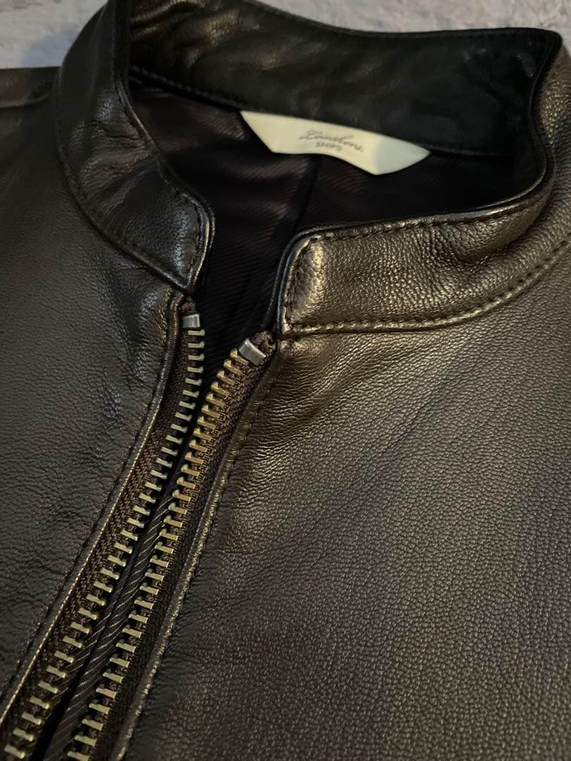 ships シップス　シープレザーライダースジャケット　Ｌ　定価55000円