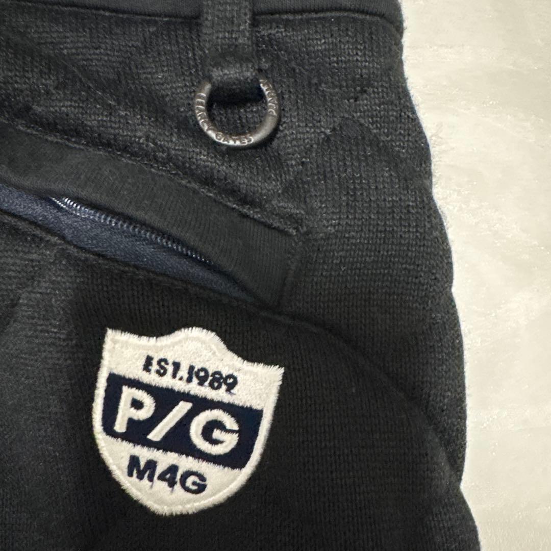 PEARLY GATES ブラックキルティングパンツ